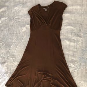 Jones wear brown jersey knit dress
